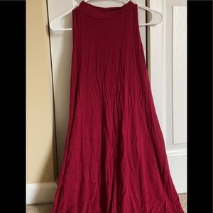 Sleeveless Mock-neck Dress